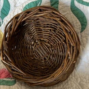 Hand made wicker basket